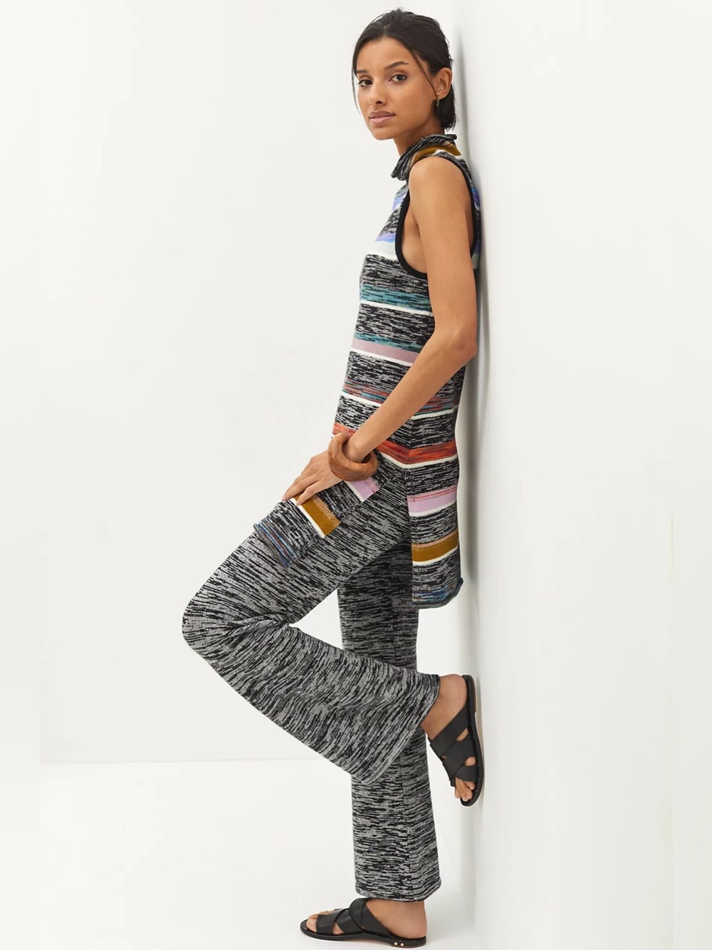NWT Anthropologie Space Dyed Knit Mock Neck Tunic - Picture 3 of 11